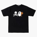 Bape X Mmj Ape Head & Milo Tee Black