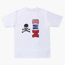 Bape X MMJ Half Shark Tee White
