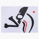 Bape X MMJ Half Shark Tee White