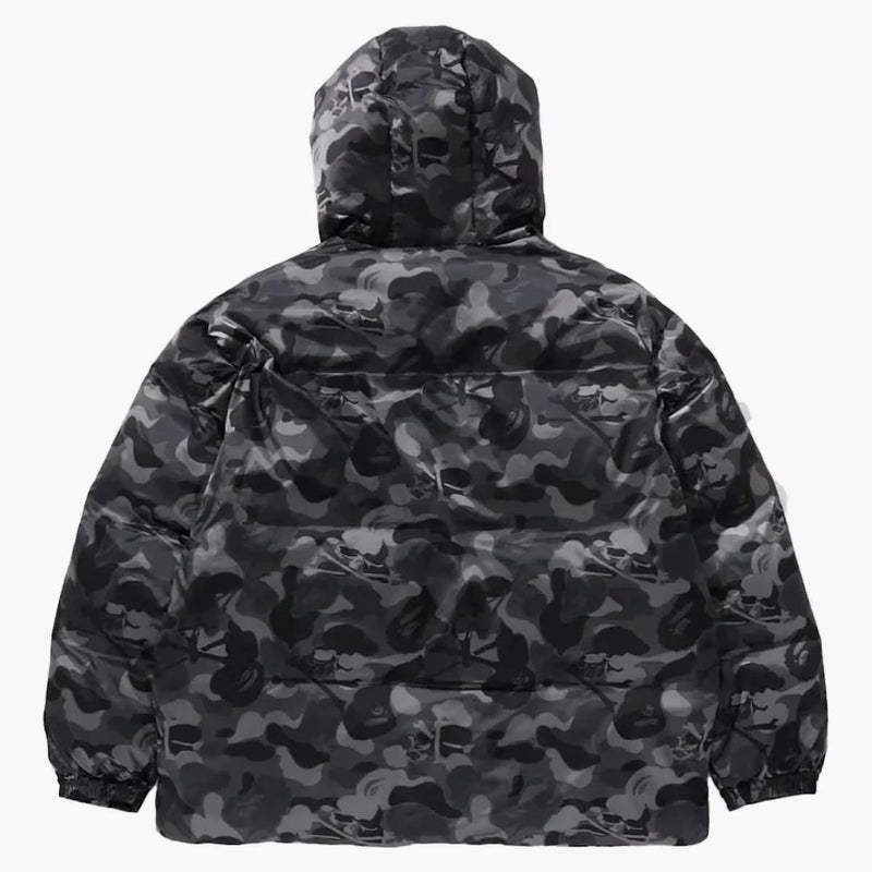 Bape X MMJ Skull Camo Down Jacket Black