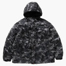 Bape X Mmj Skull Camo Down Jacket Black