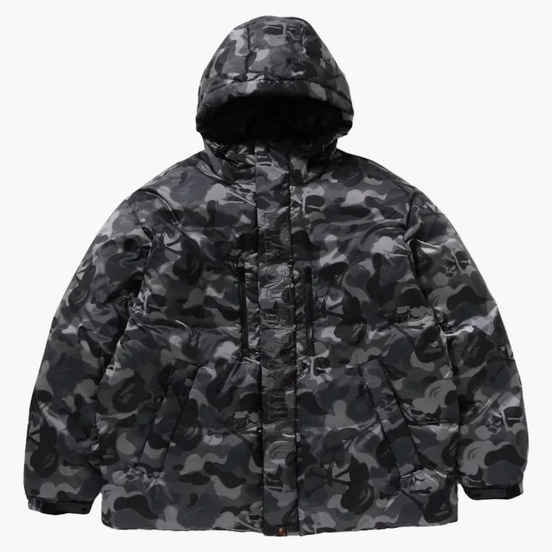 Bape X MMJ Skull Camo Down Jacket Black