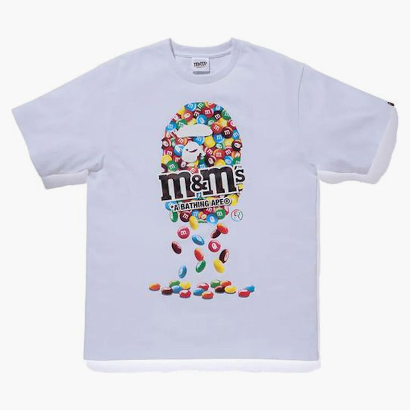 BAPE X M&M's Ape Head Tea White