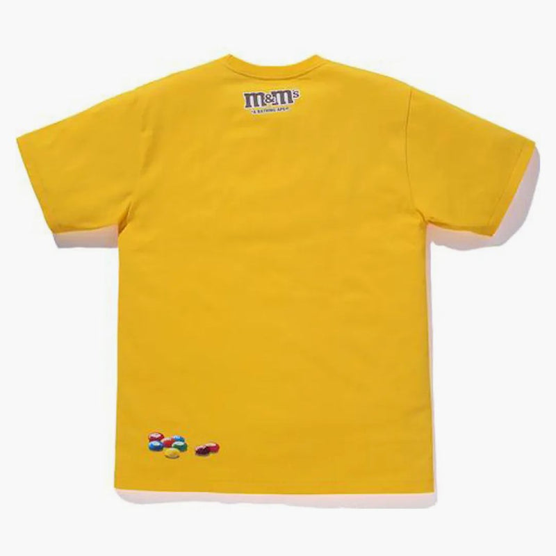 BAPE X M&M's Ape Head Tee Yellow