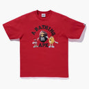 Bape X M&m's College Tee Red
