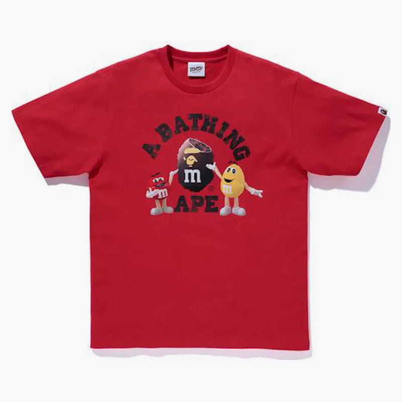 Bape X M & M's College Tea Red