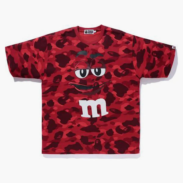 Bape X M & M's Color Camo Relaxed Tea Red
