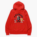 Bape X M&m's Mens College Pullover Hoodie Red