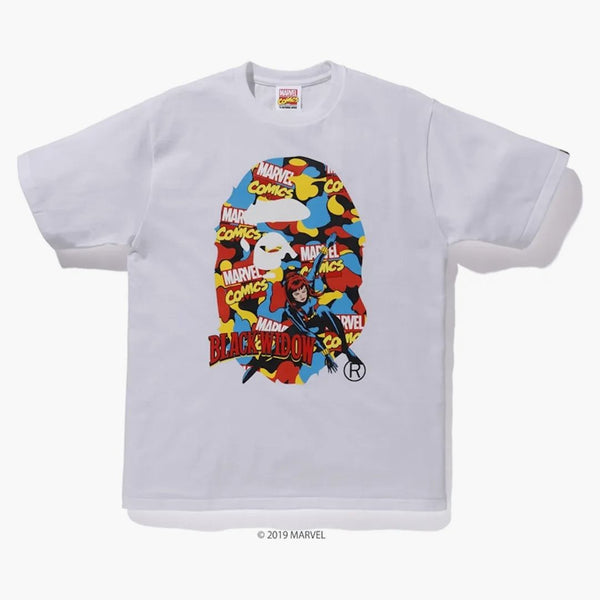 Bape X Marvel Camo Black Widow Tea White