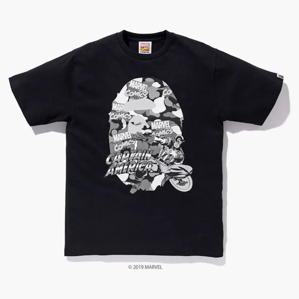 BAPE X Marvel Camo Captain America Ex Tea Black