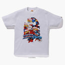 BAPE X Marvel Camo Captain America Té blanco