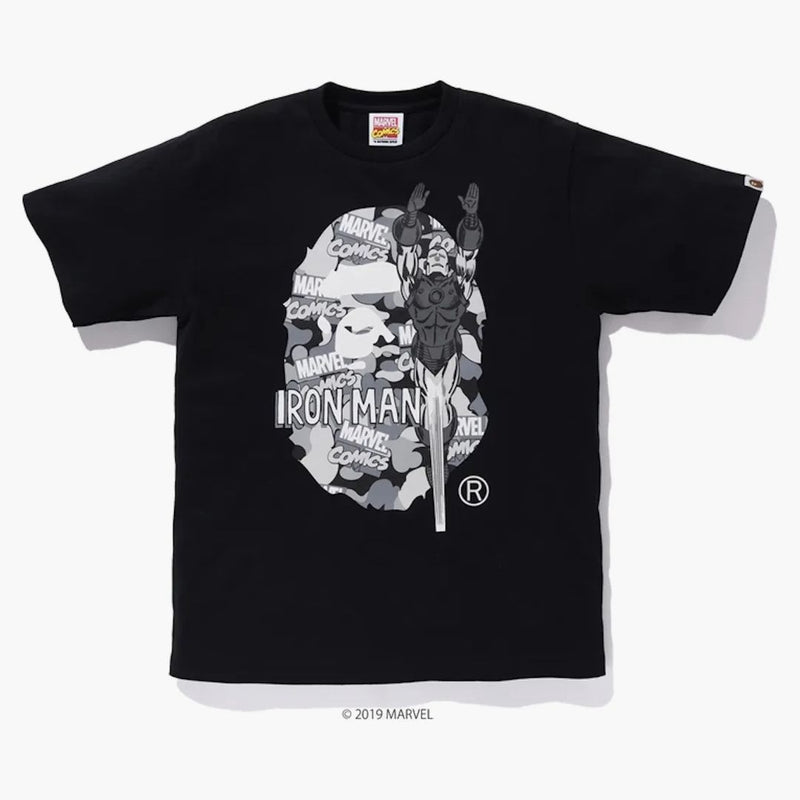 Bape X Marvel Camo Iron Man Ex Tea Black