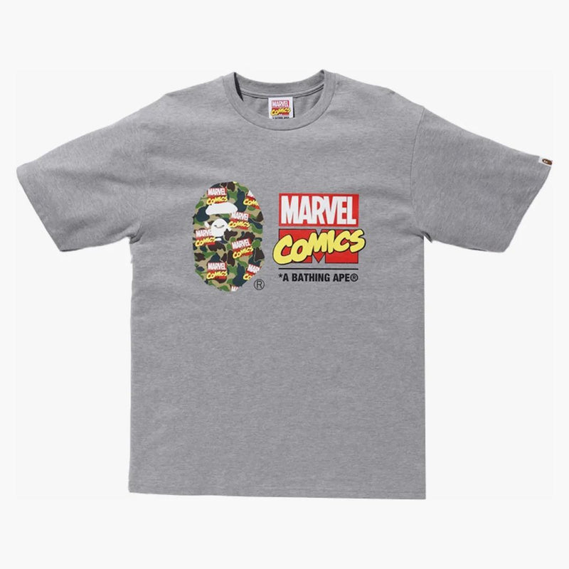 Bape x Marvel camo tè grigio