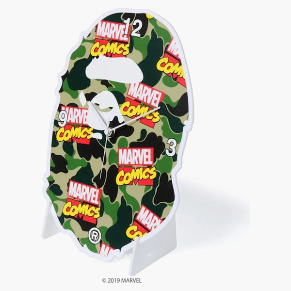 Bape X Marvel Camo Wall Clock Green