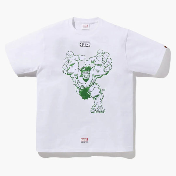 Bape X Marvel Comics Hulk T-Shirt White