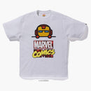 Bape X Marvel Comics Iron Man Tea White