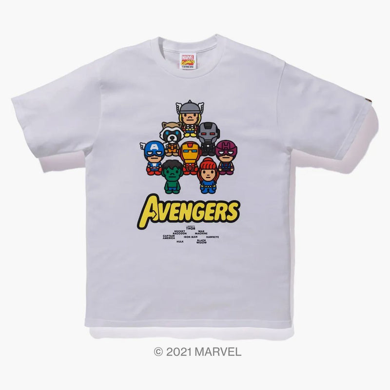 Bape X Marvel Comics Milo Avengers Tea White
