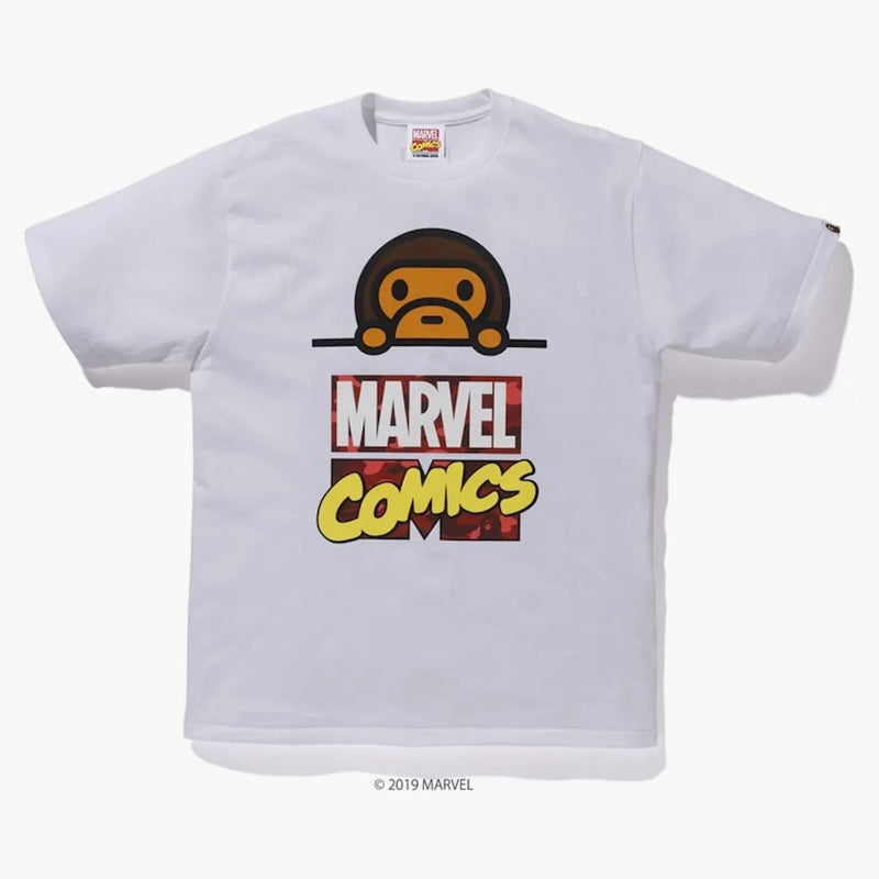Bape x Marvel Comics Milo Tee White
