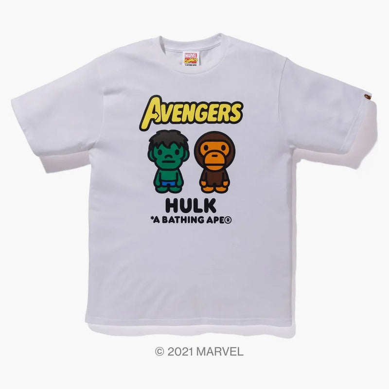 Bape x Marvel Comics Milo the Hulk Tee White
