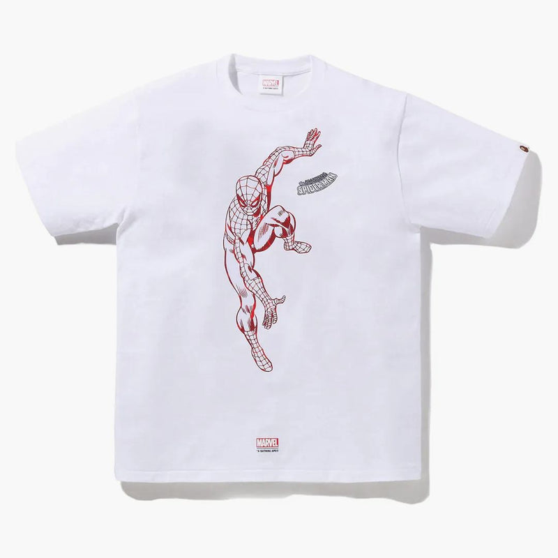 Bape X Marvel Comics Spider-Man Tea White