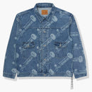 Bape X Mastermind Washed Denim Jacket Blue Indigo