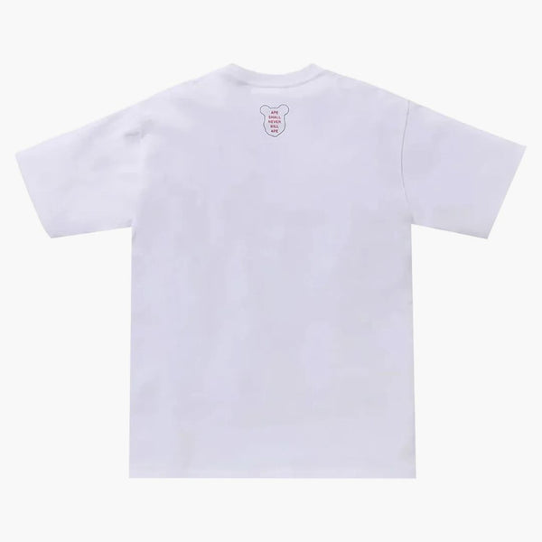 Bape X Medicom Toy Abc Camo Bear Milo Tee White