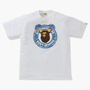 BAPE X Medicom Toy Bearbrick Camo Bear Busy Furse Works Tea White/Blue