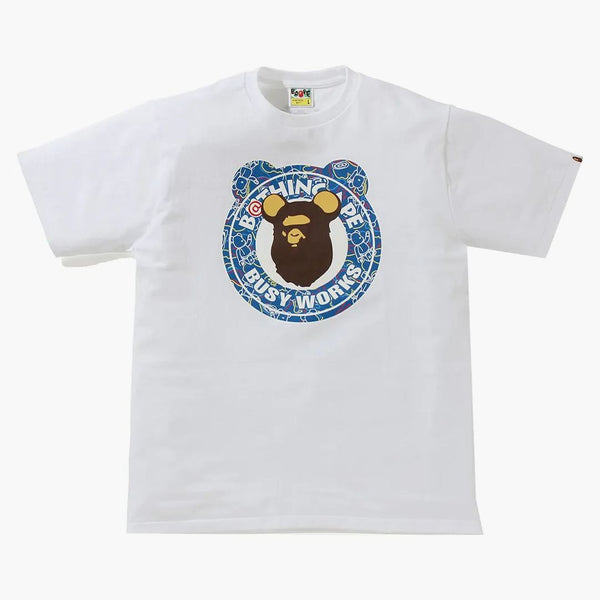 BAPE X POETTO MEDICOM COME BEARBRICK COMO BUNCHE BUNCE WORK TEA BIANCO/BLU