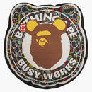 Bape X Medicom Toy Bearbrick Camo Bear Cushion Black