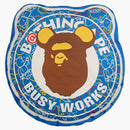 Bape X Medicom Toy Bearbrick Camo Bear Cushion Blue