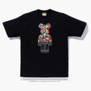 Bape X Medicom Toy Camo Bear Tee Black
