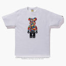 Bape X Medicom Toy Camo Bear Tea White