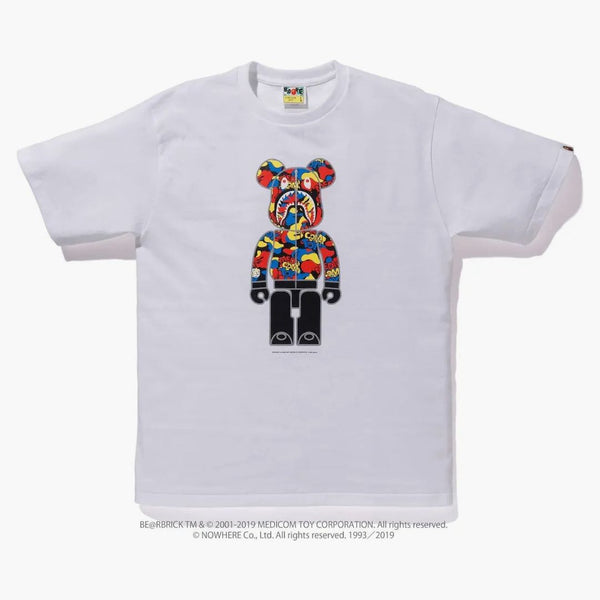 Bape X Medicom Toy Camo Bear Tea White