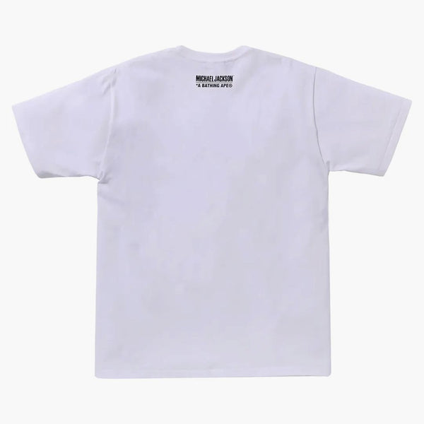 Bape X Michael Jackson Album Jacket Ape Head Tee White