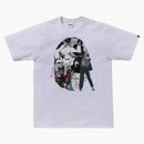 Bape X Michael Jackson Album Jacket Ape Head Tee White