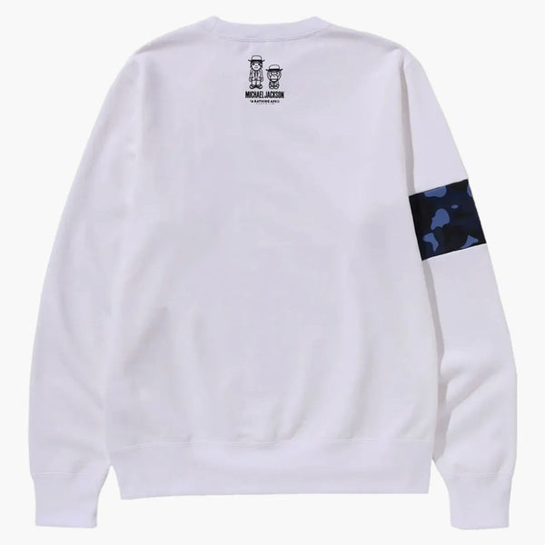 Bape X Michael Jackson Baby Milo Crewneck White