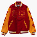 Bape X Michael Jackson Varsity Jacket Red