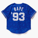 Bape X Mitchell & Ness Dodgers Jersey Blue