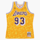 Bape X Mitchell & Ness Los Angeles Lakers Jersey Yellow