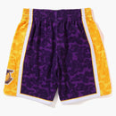 Bape X Mitchell & Ness Los Angeles Lakers Shorts Purple