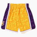 Bape X Mitchell & Ness Los Angeles Lakers Shorts Yellow