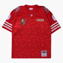 Bape X Mitchell & Ness NFL San Francisco 49ers Legacy Jersey Red