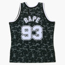 Bape X Mitchell & Ness New Jersey Nets Jersey Black