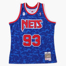 Bape X Mitchell & Ness New Jersey Nets Jersey Blue