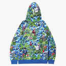 Bape x Monkey 47 sweater hoodie blue