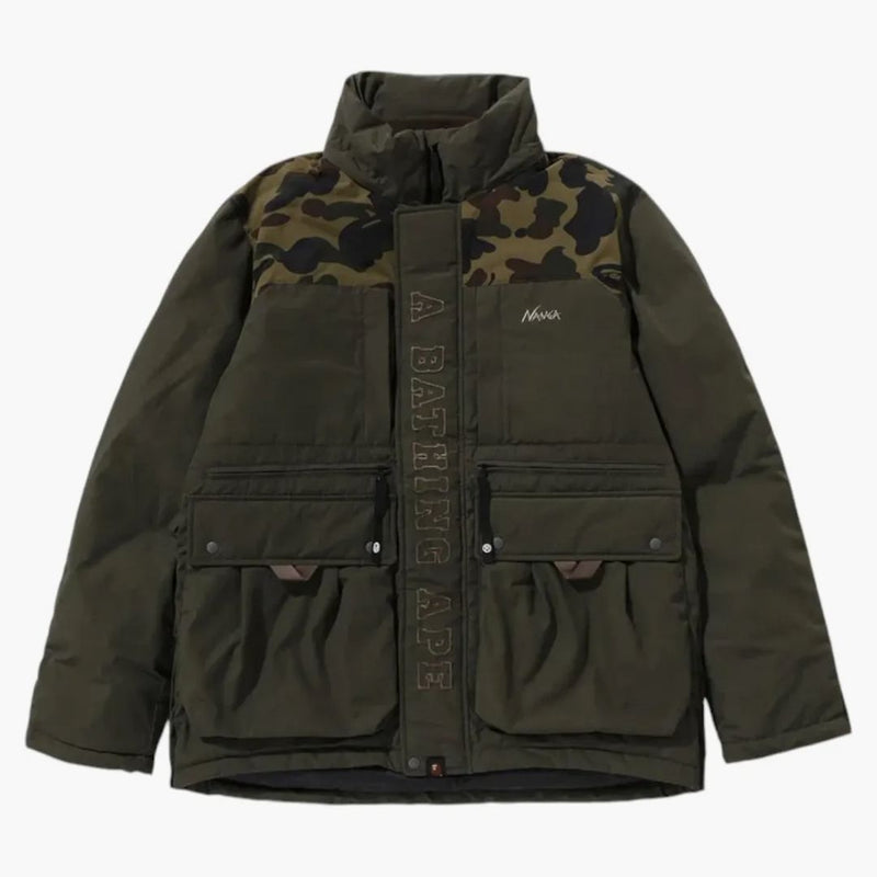 BAPE X NANGA HINOC Down Jacket Olivedrab