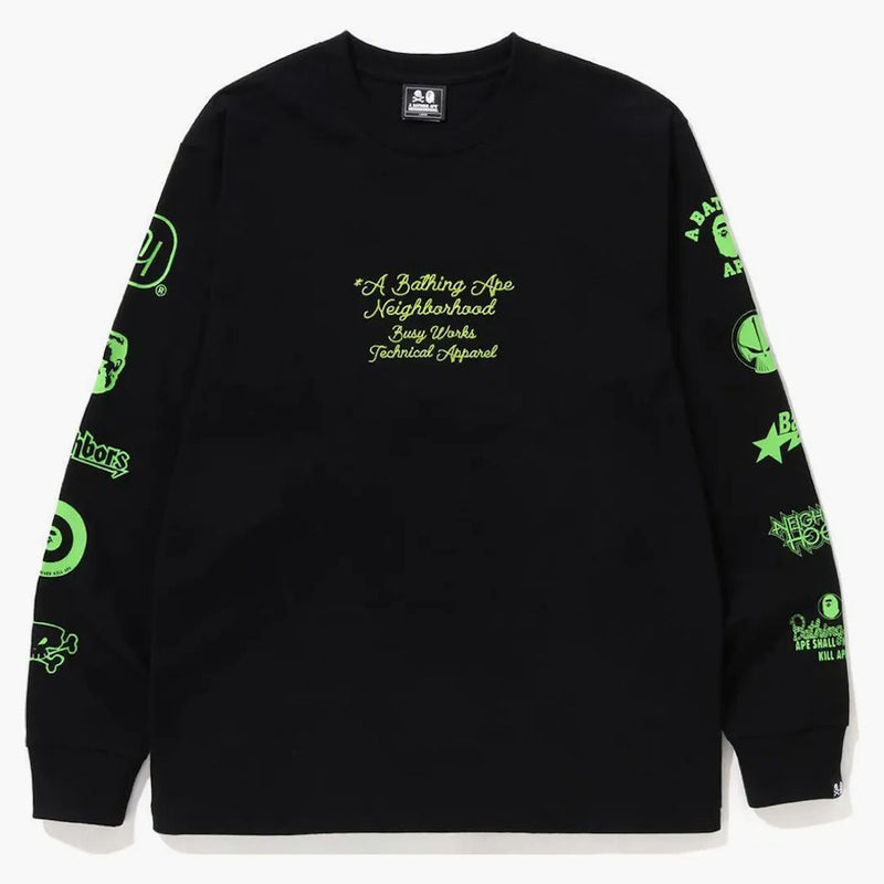 Bape x Neighborhood l/s tea black