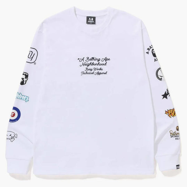 Bape X Neighborhood L/S TEE White