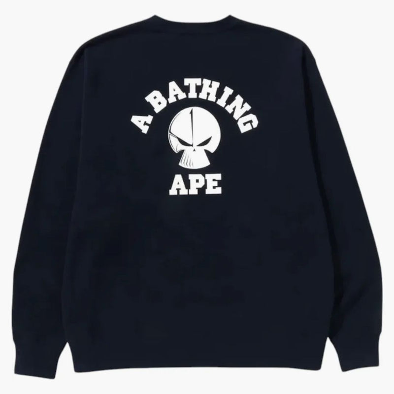 BAPE X OKOUKOOTOR ROZKOUKA FIT CrewNeck Navy