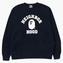 Bape X Neighborhood Relaxed Fit Crewneck Navy
